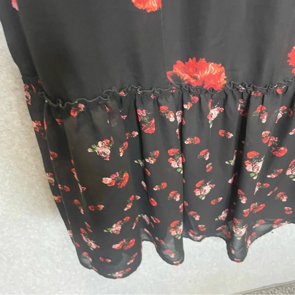 Chico’s Floral Blouson Flowy Maxi Length Dress - Picture 6 of 10